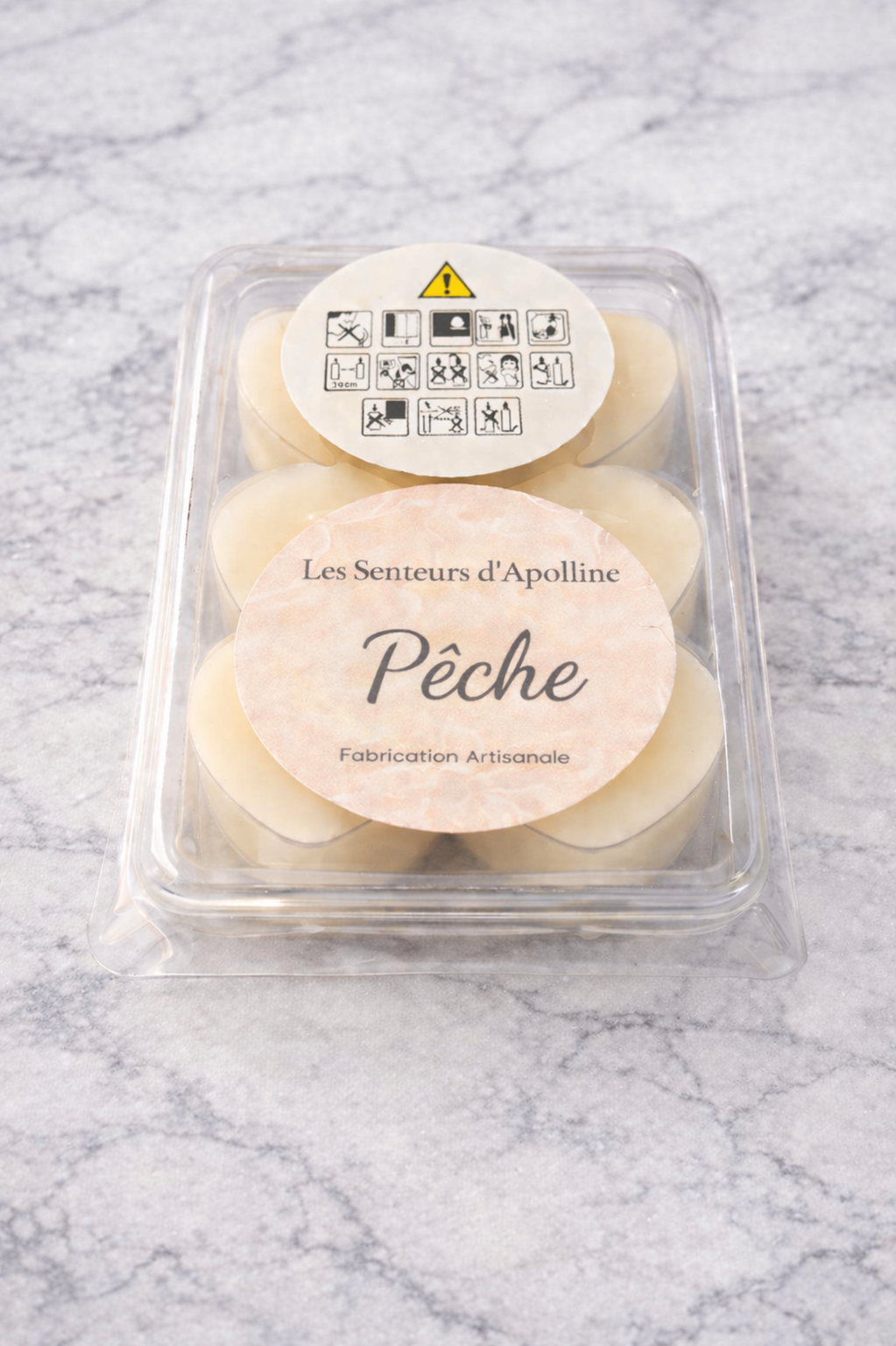 Fondants parfumés Pêche – Pack de 6 🍑