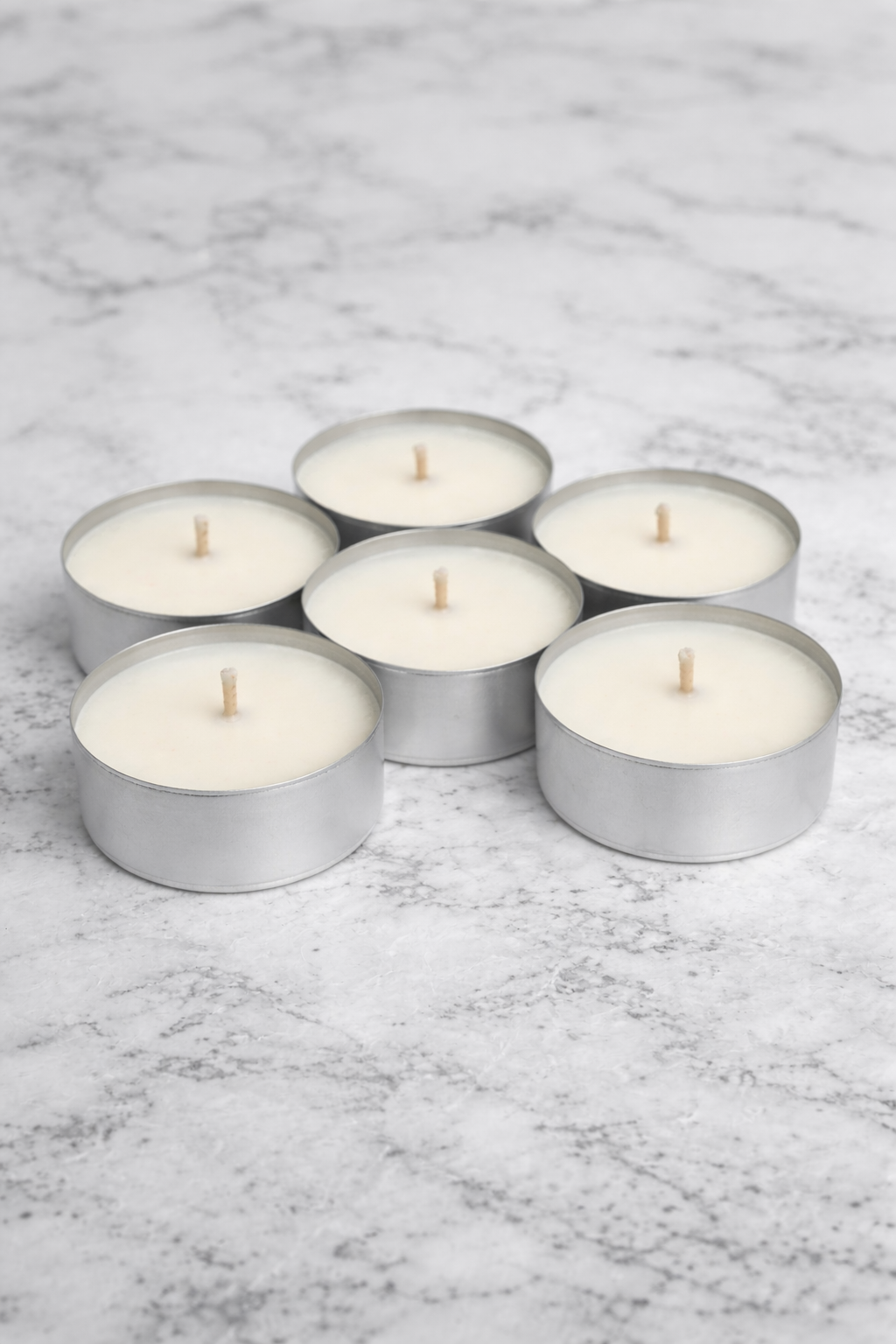 🕯️ Pack de 6 bougies chauffe-plat neutres